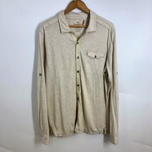 Tommy Bahama Mens Long Sleeve‎ Button Front Jersey Sample Shirt Size M